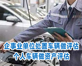 為企事業(yè)單位處置車(chē)輛做評(píng)估，為個(gè)人車(chē)輛做資產(chǎn)評(píng)估